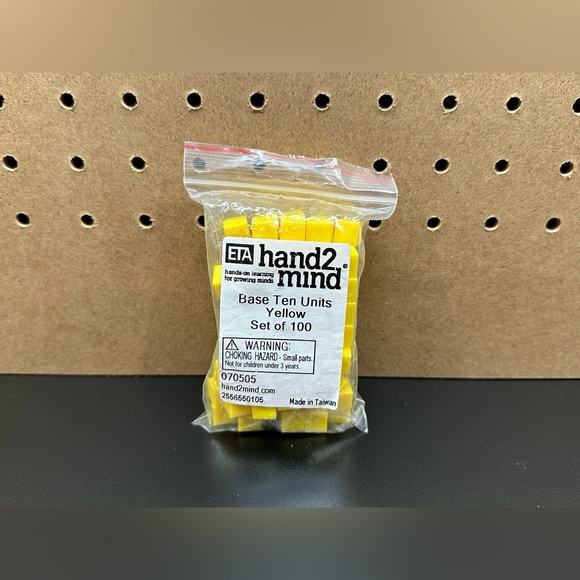 ETA Base ten unit blocks/ cubes, set, math manipulatives - Picture 6 of 7